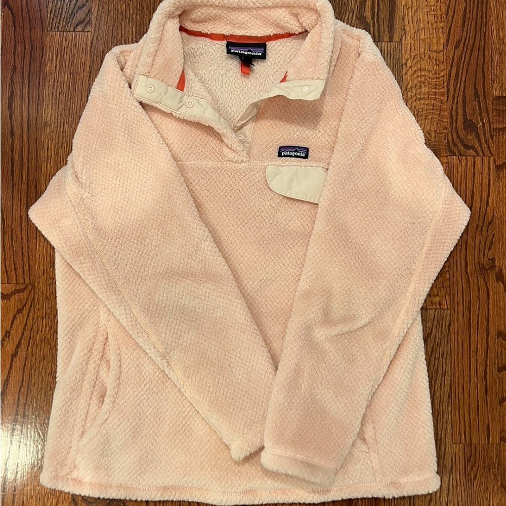 Patagonia fleece pullover - light pink